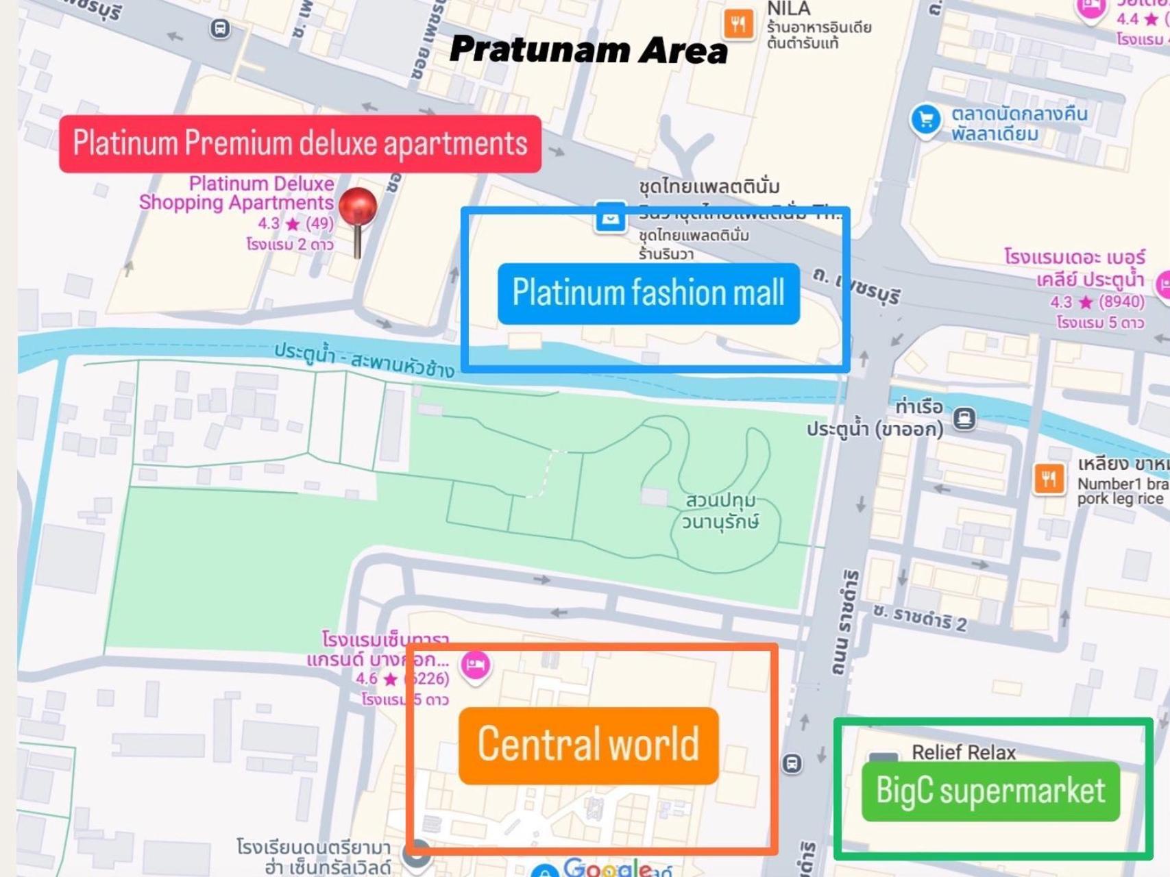 Platinum Deluxe Shopping Apartments Bangkok Buitenkant foto